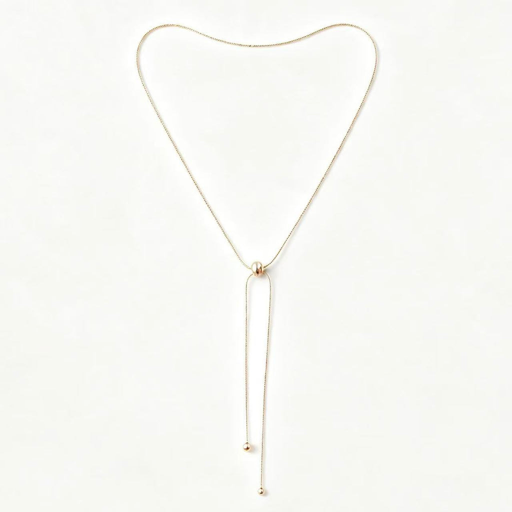 Adjustable Slider Lariat Necklace