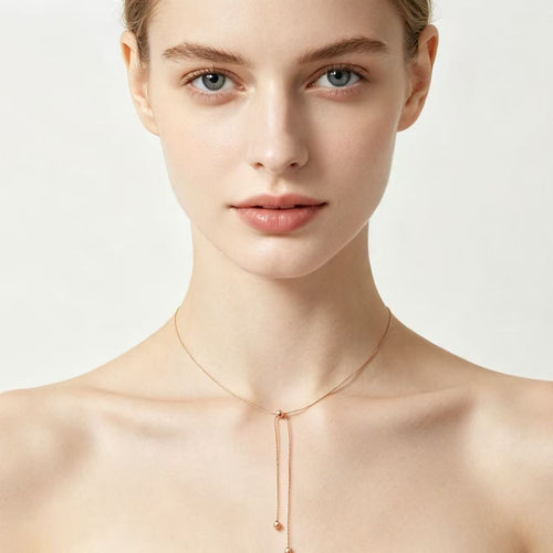 Adjustable Slider Lariat Necklace